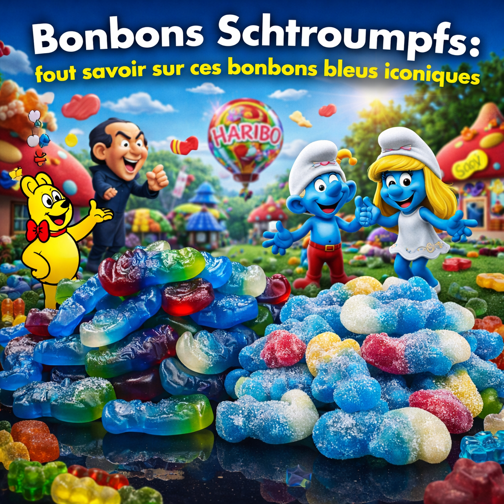 Bonbons Schtroumpfs : origine, gots et types de bonbons bleus  CandyRock