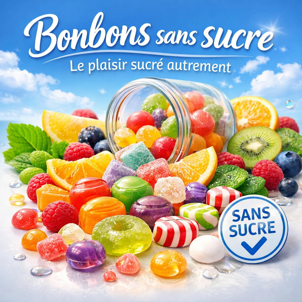 Bonbons sans sucre : le plaisir sucré autrement