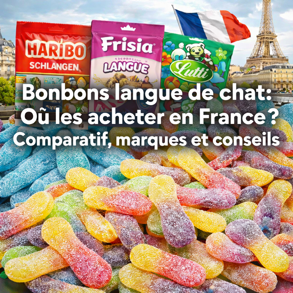 Bonbons langue de chat : où les acheter en France ? Comparatif, marques et conseils