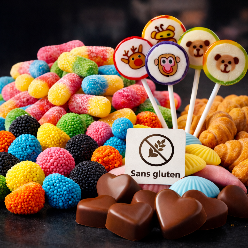 Bonbons sans gluten : tout savoir pour se faire plaisir sans contrainte 🍬