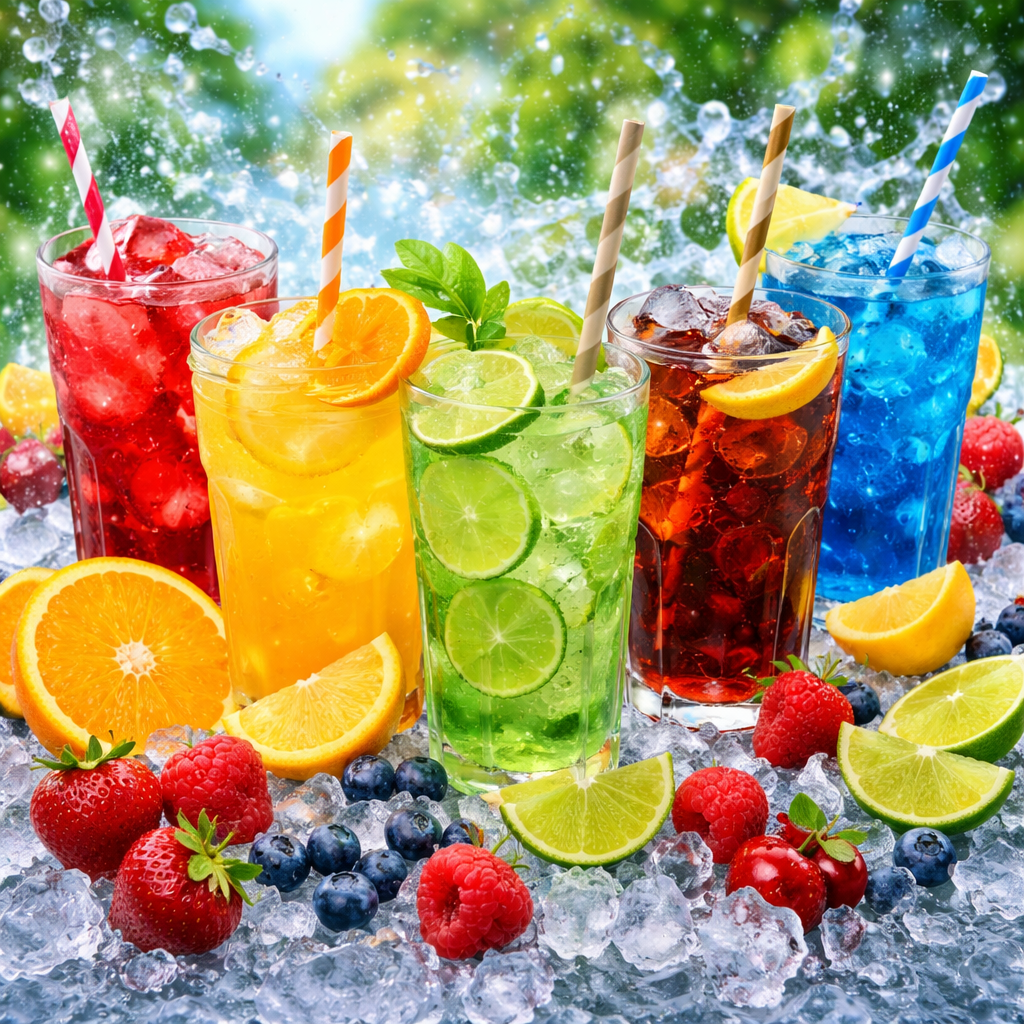 Soft Drinks – Boissons Gazeuses aux Saveurs Rafraîchissantes