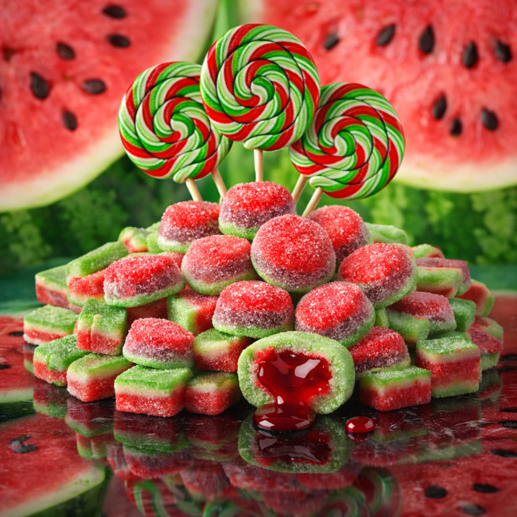 bonbons pasteque confiserie fruitee candyrock