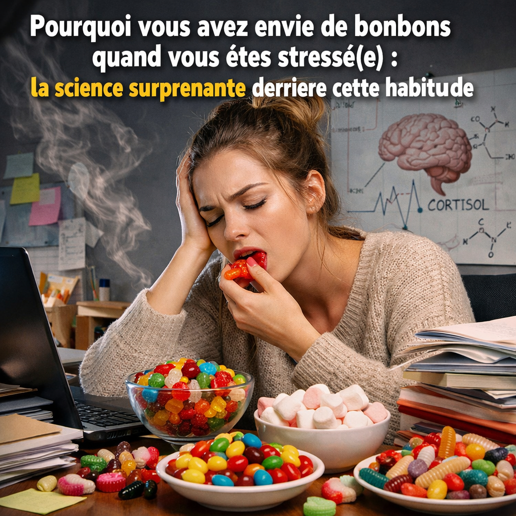 Pourquoi vous avez envie de bonbons quand vous êtes stressé(e) : la science surprenante derrière cette habitude