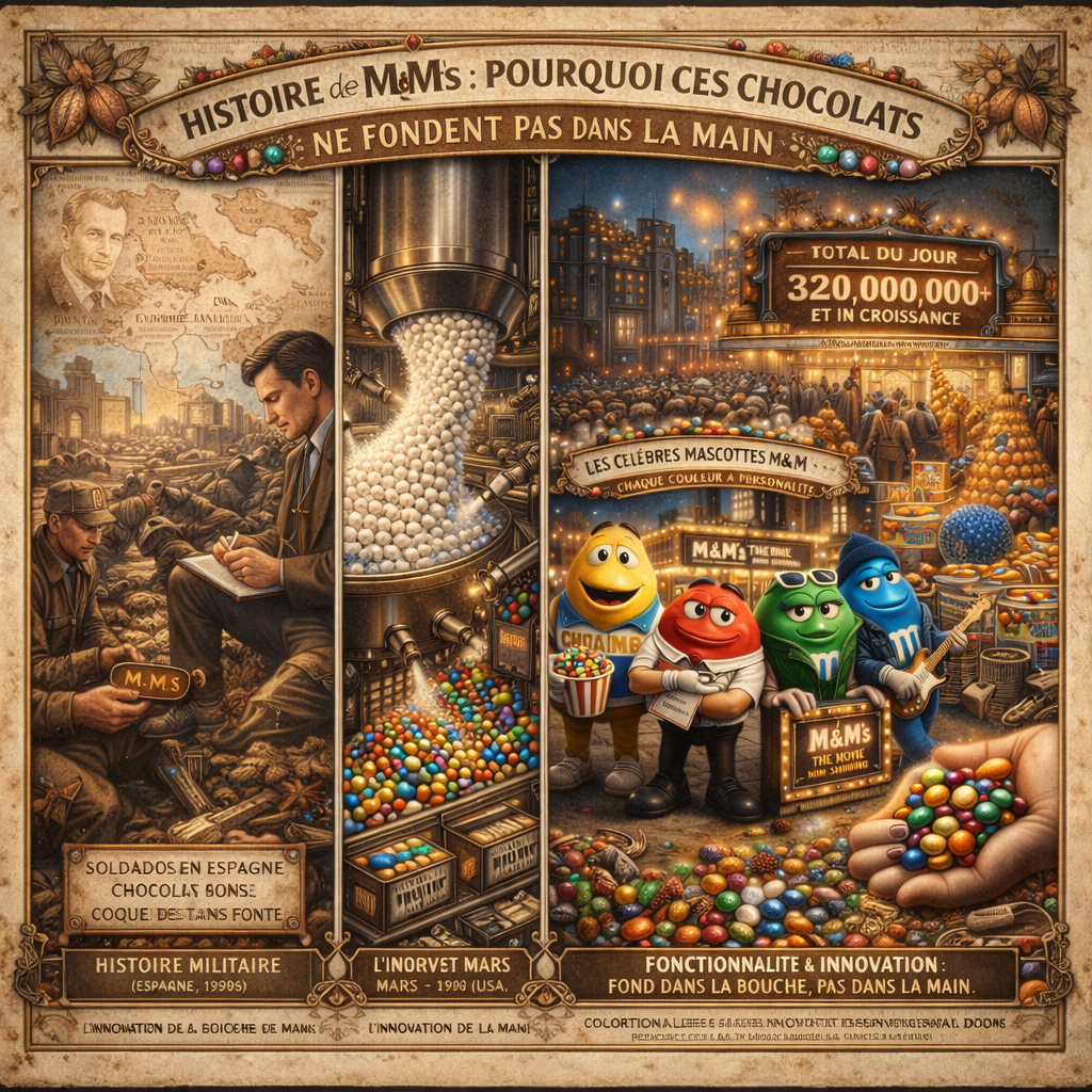 Histoire de M&M’s : pourquoi ces chocolats ne fondent pas dans la main ?