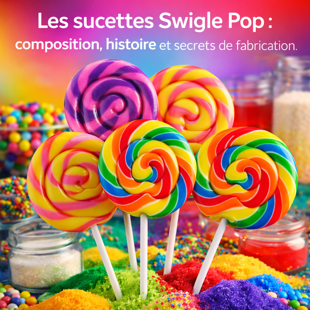 Les sucettes Swigle Pop : composition, histoire et secrets de fabrication