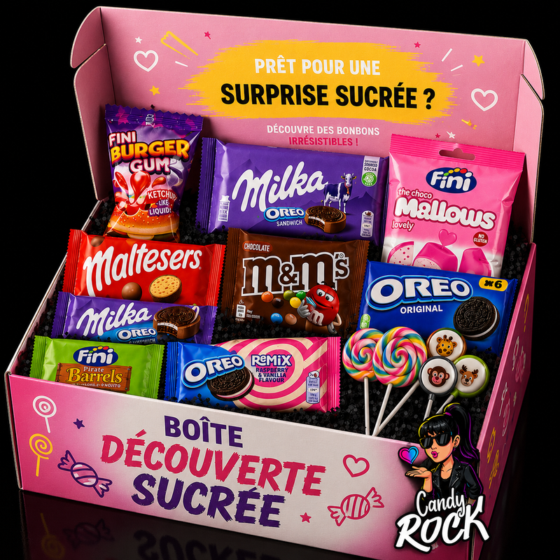 🎸 Boîte Découverte CandyRock : 10 surprises sucrées 🎁🍫