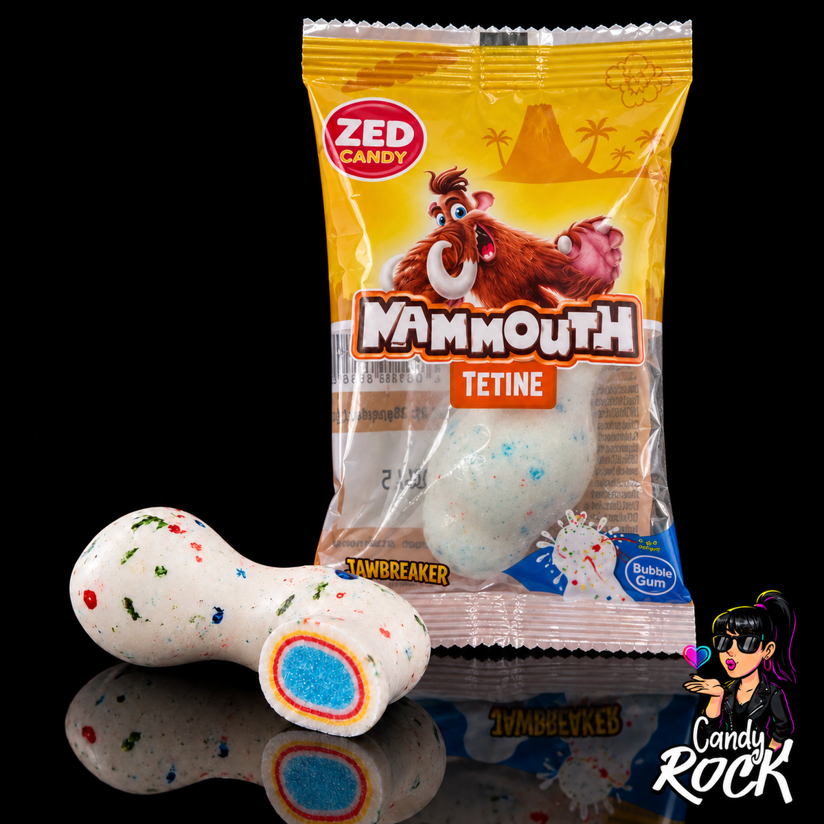 Bonbon Dur Mammouth Tétine Jawbreaker – Chewing-Gum – Zed Candy - Lot de 5 pieces