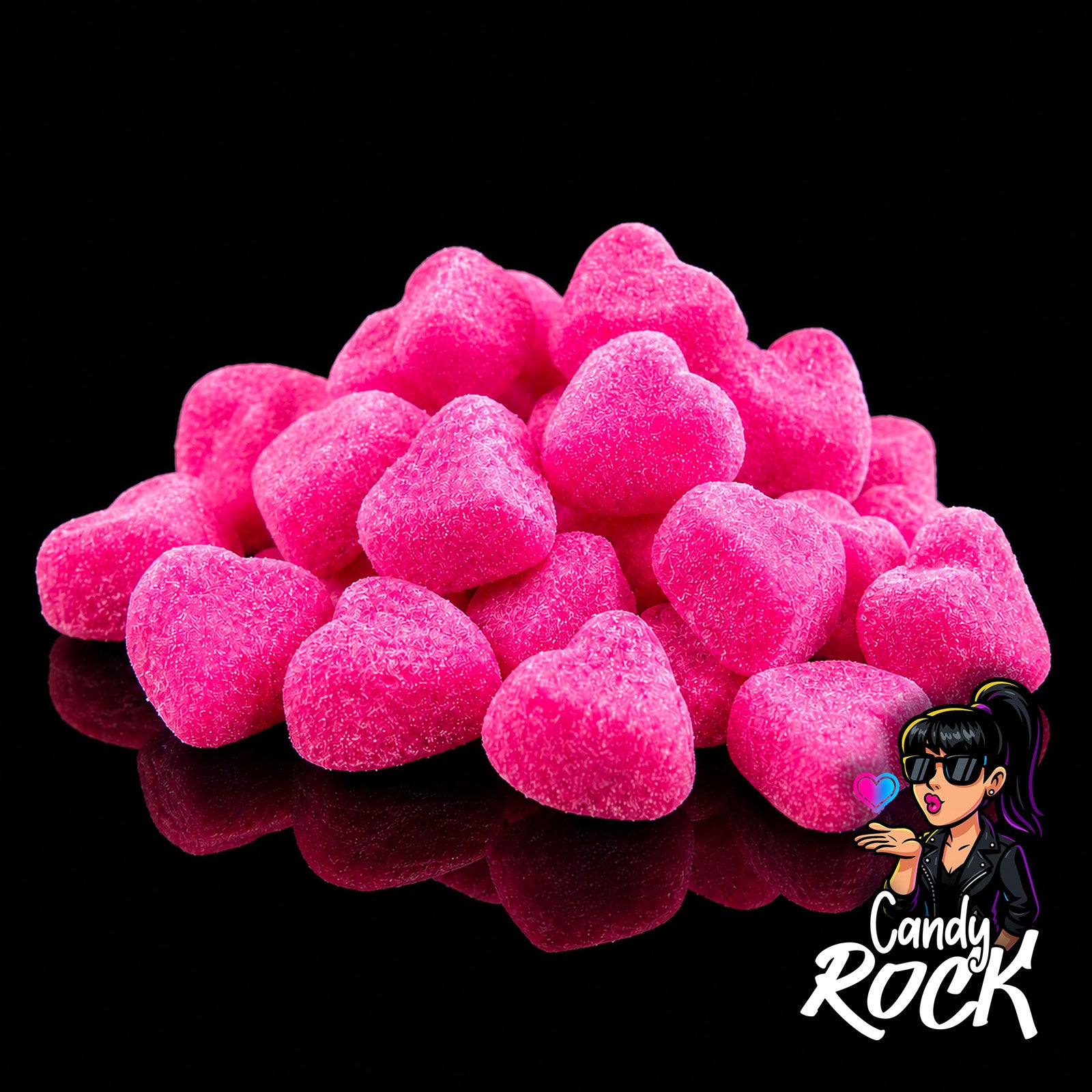 Bonbons Acidulés Cœurs Roses Soft - Haribo
