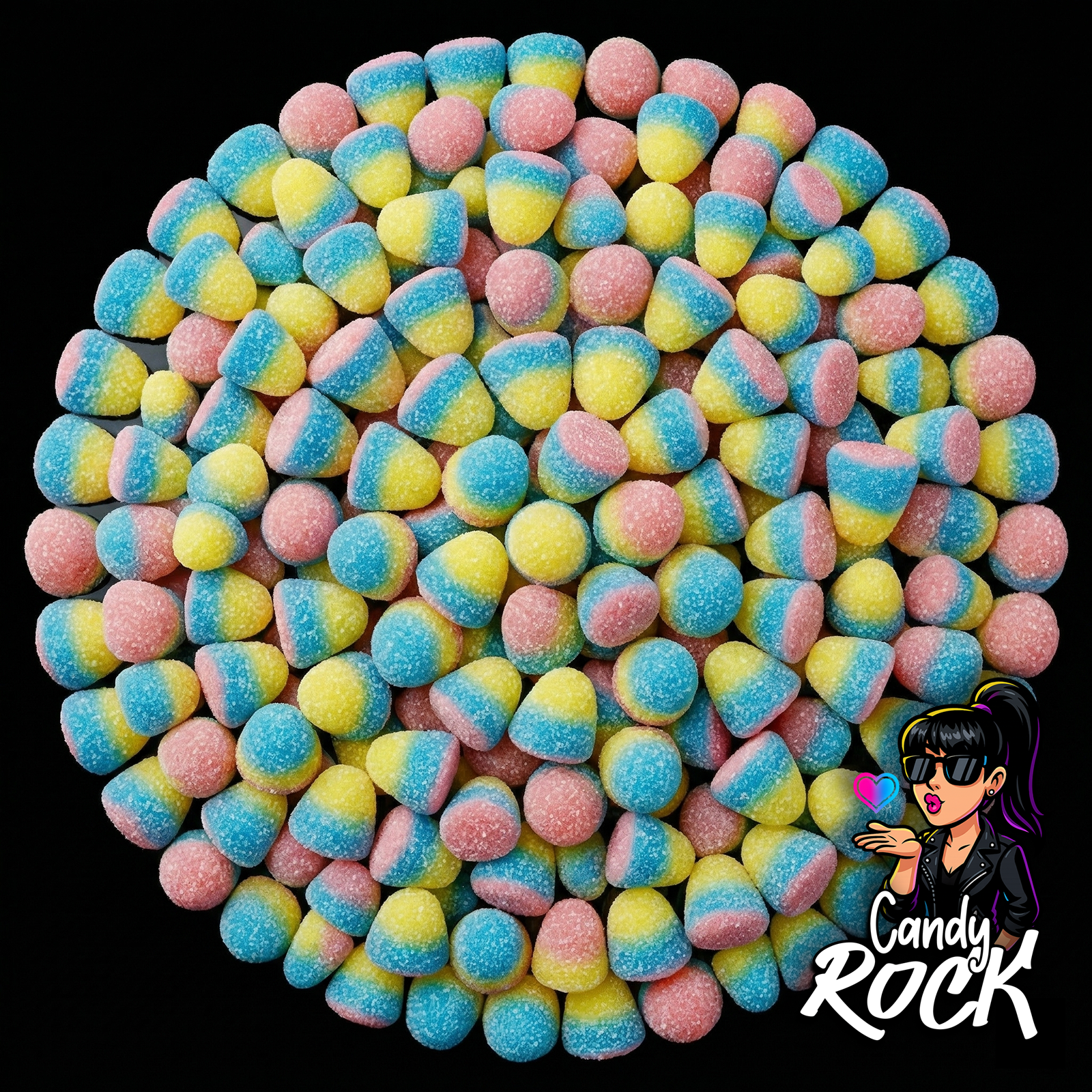 Bonbons Bisous Multicolores Acides – VIDAL