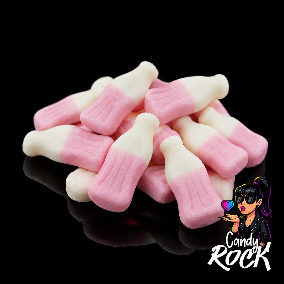 Bonbons Bouteilles Milkshake Fraise Lisses – Frisia