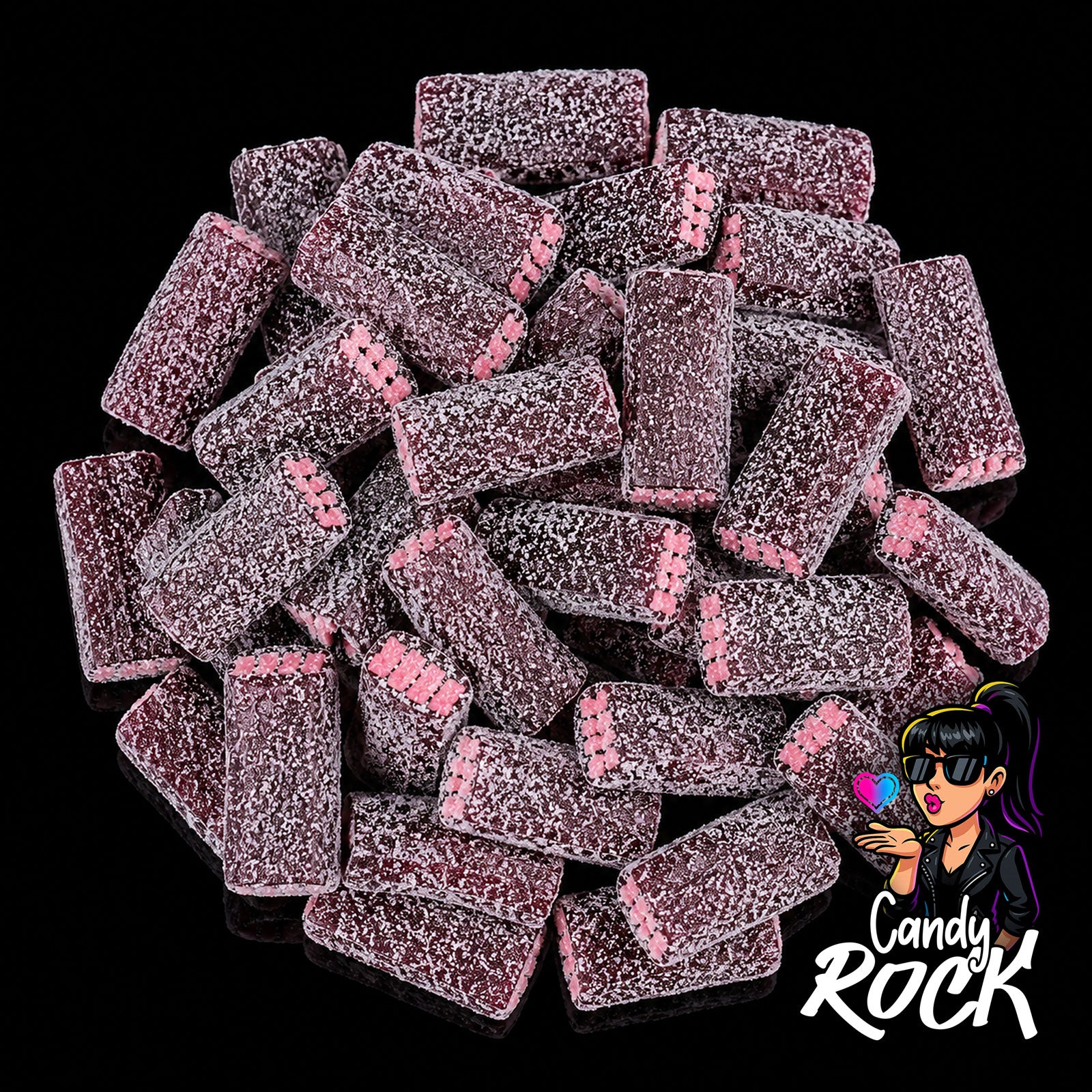Bonbons Briques Cerise Acidulées – Dulceplus