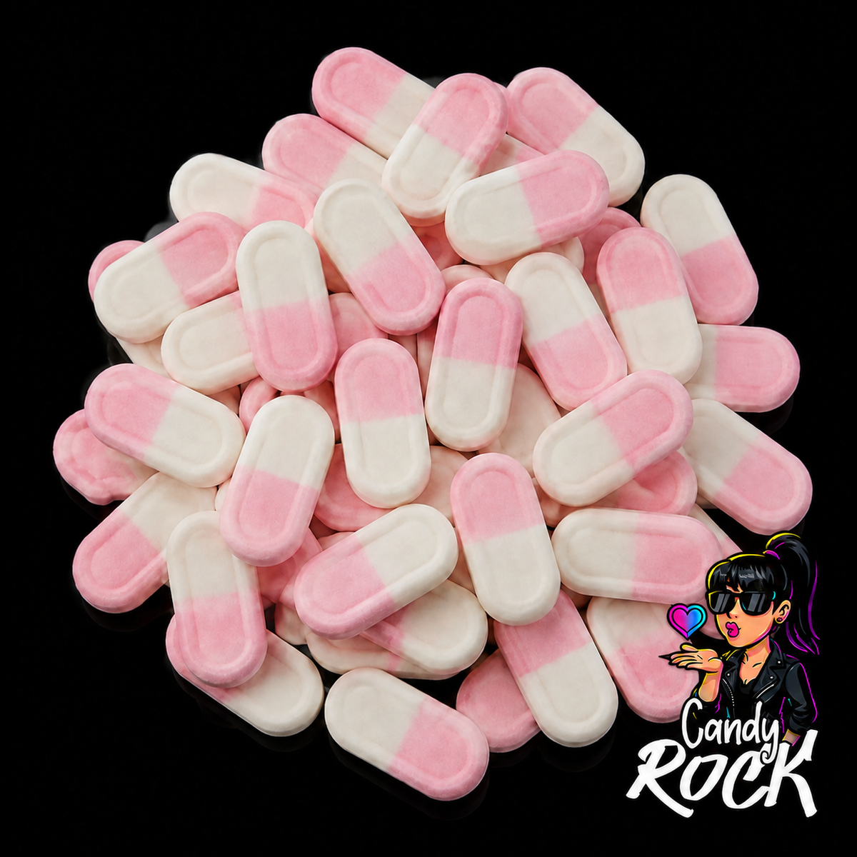 Bonbons Vegan Briquettes Fraise Lisses – Frisia