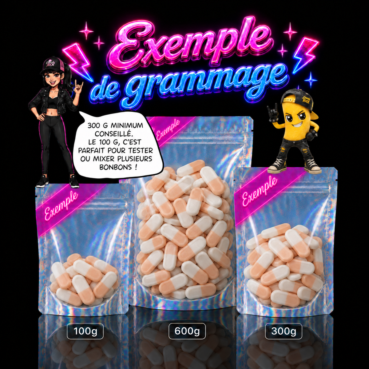 Bonbons Vegan Briquettes Pêche Lisses – Frisia