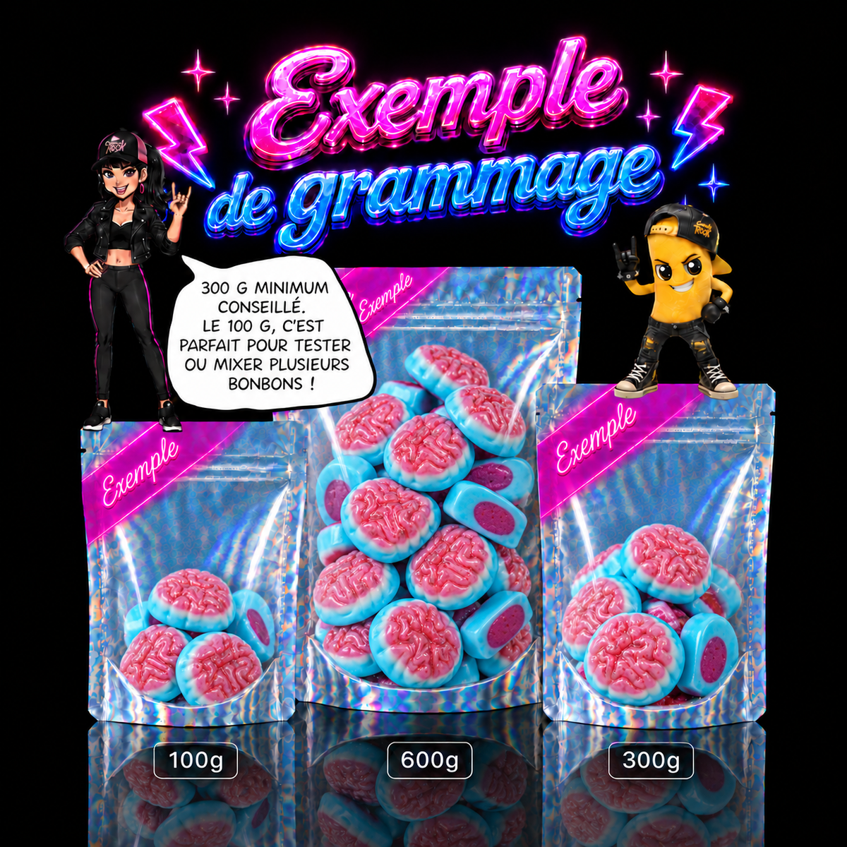 Bonbons Cerveaux Lisses Fourrés Halloween – Vidal