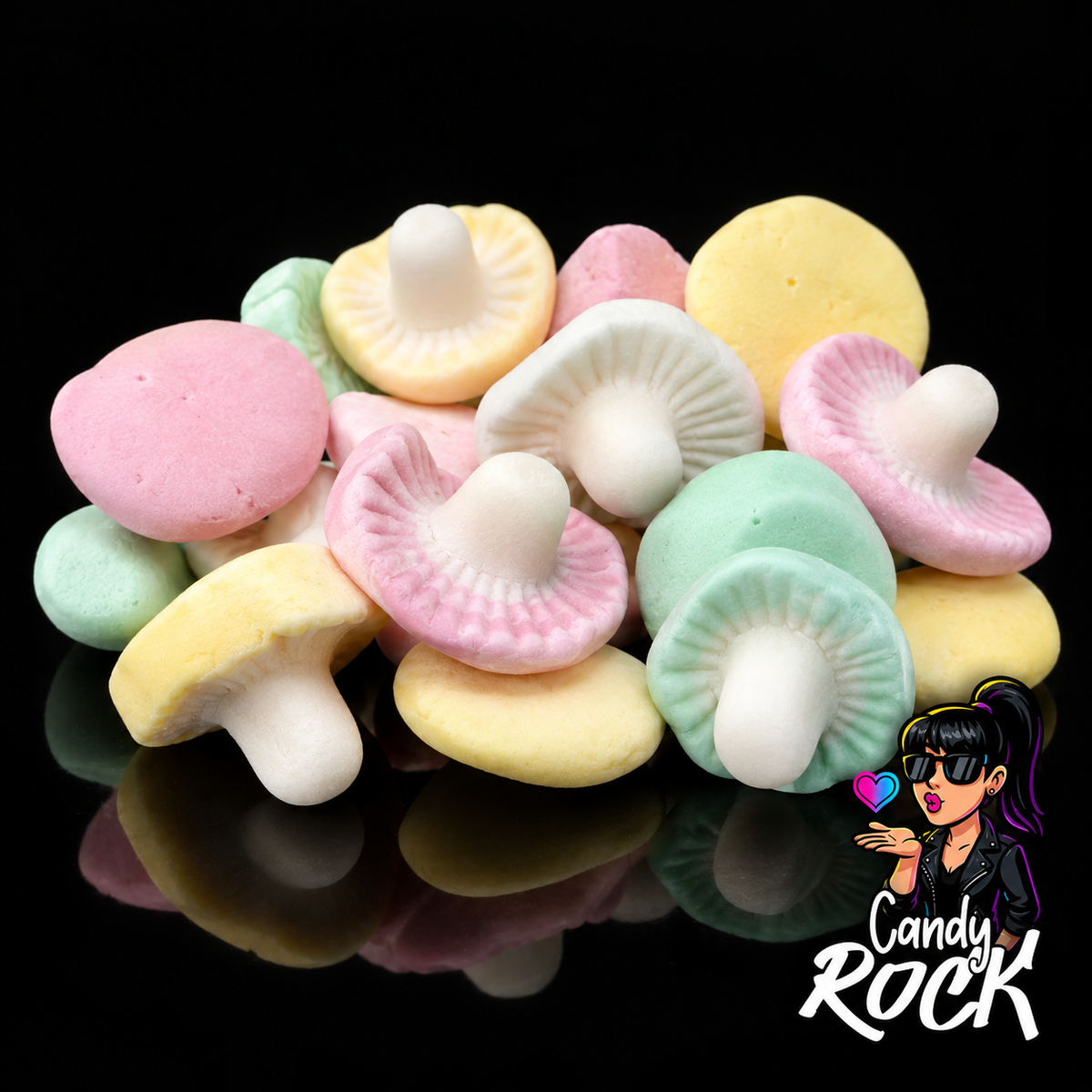 Bonbons Champignons Lisses Multicolores – Frisia