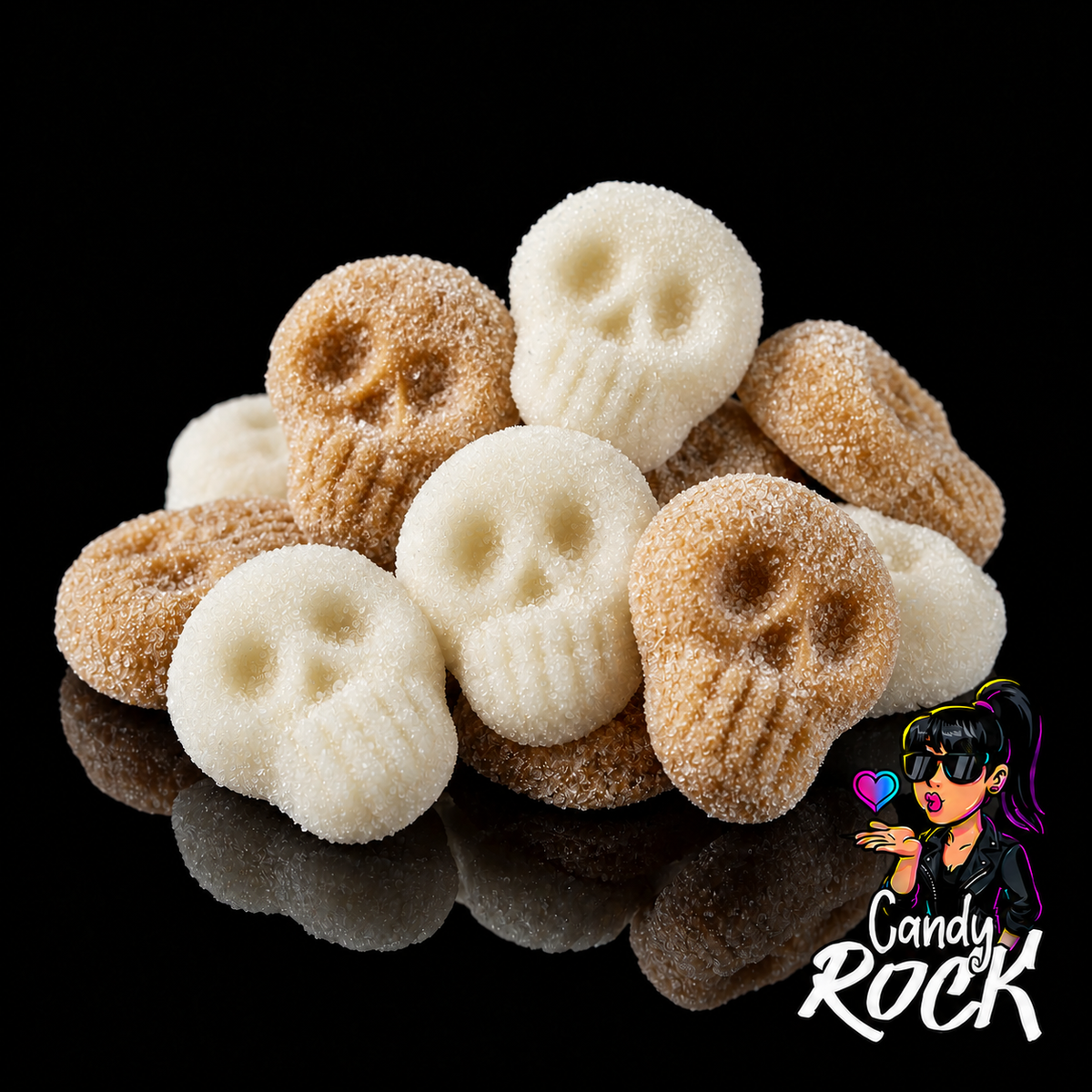 Bonbons Crânes Cola Acidulés Vegan – Frisia