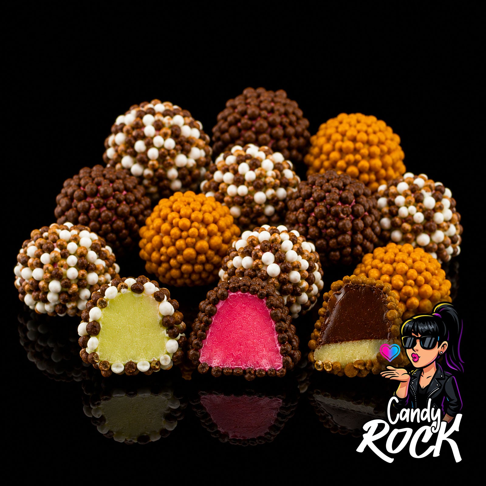 Bonbons Crunchy Asteroids 3x Choco – Burmar