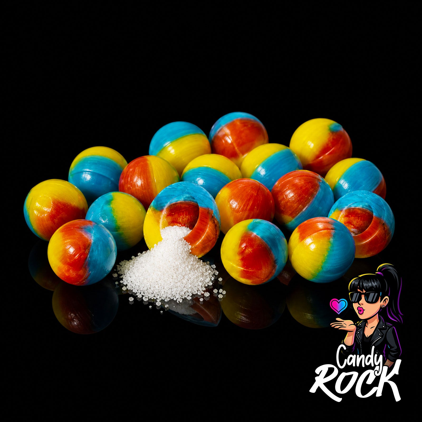 10 Bonbons Durs Acidulés Licorne Balls Fizz – Fini