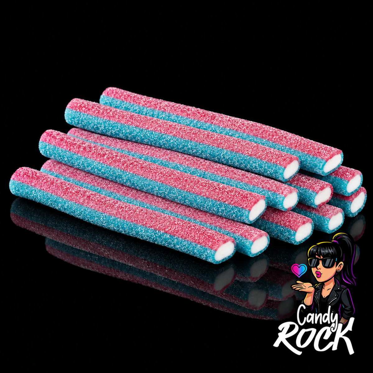 Bonbons Jumbo Sticks Fraise Framboise Acidulés – Fini