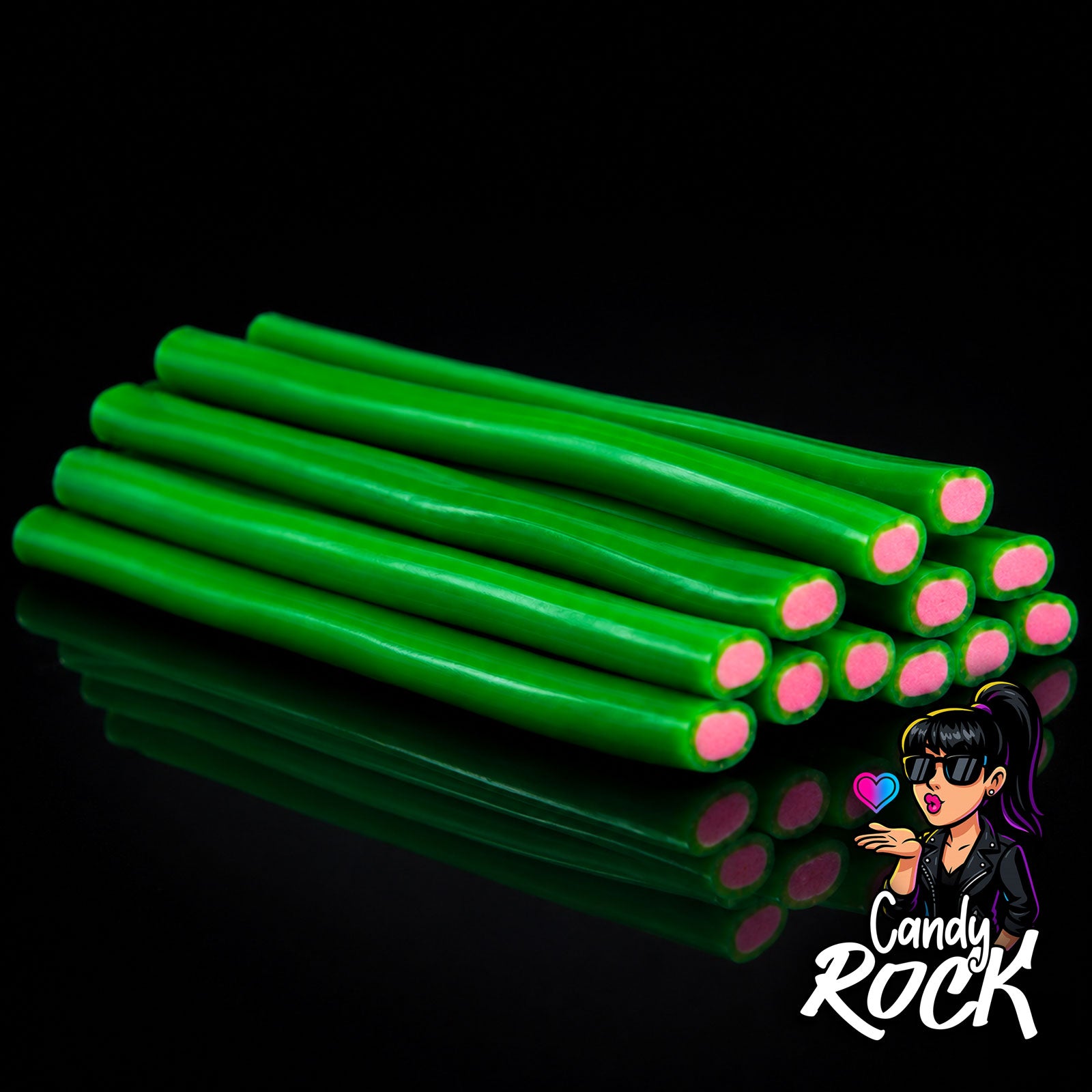 Bonbons Jumbo Sticks Lissée Pastèque – Fourrés Sucrés – Fini
