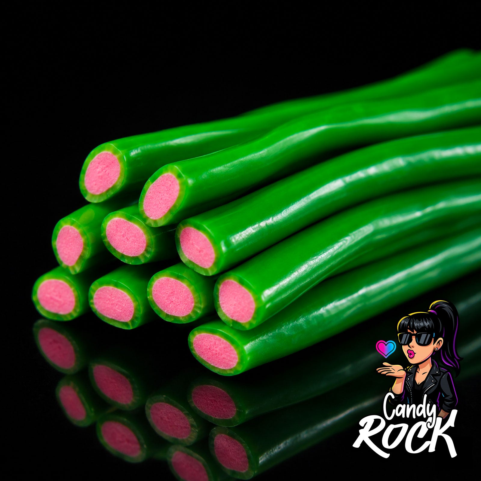 Bonbons Jumbo Sticks Lissée Pastèque – Fourrés Sucrés – Fini