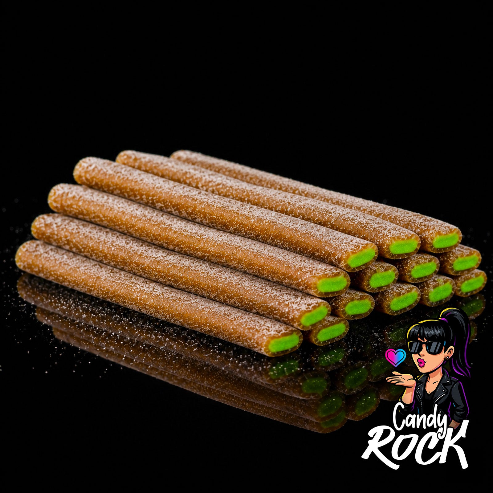 Bonbons Jumbo Sticks Cola Marron Acidulés – Fini