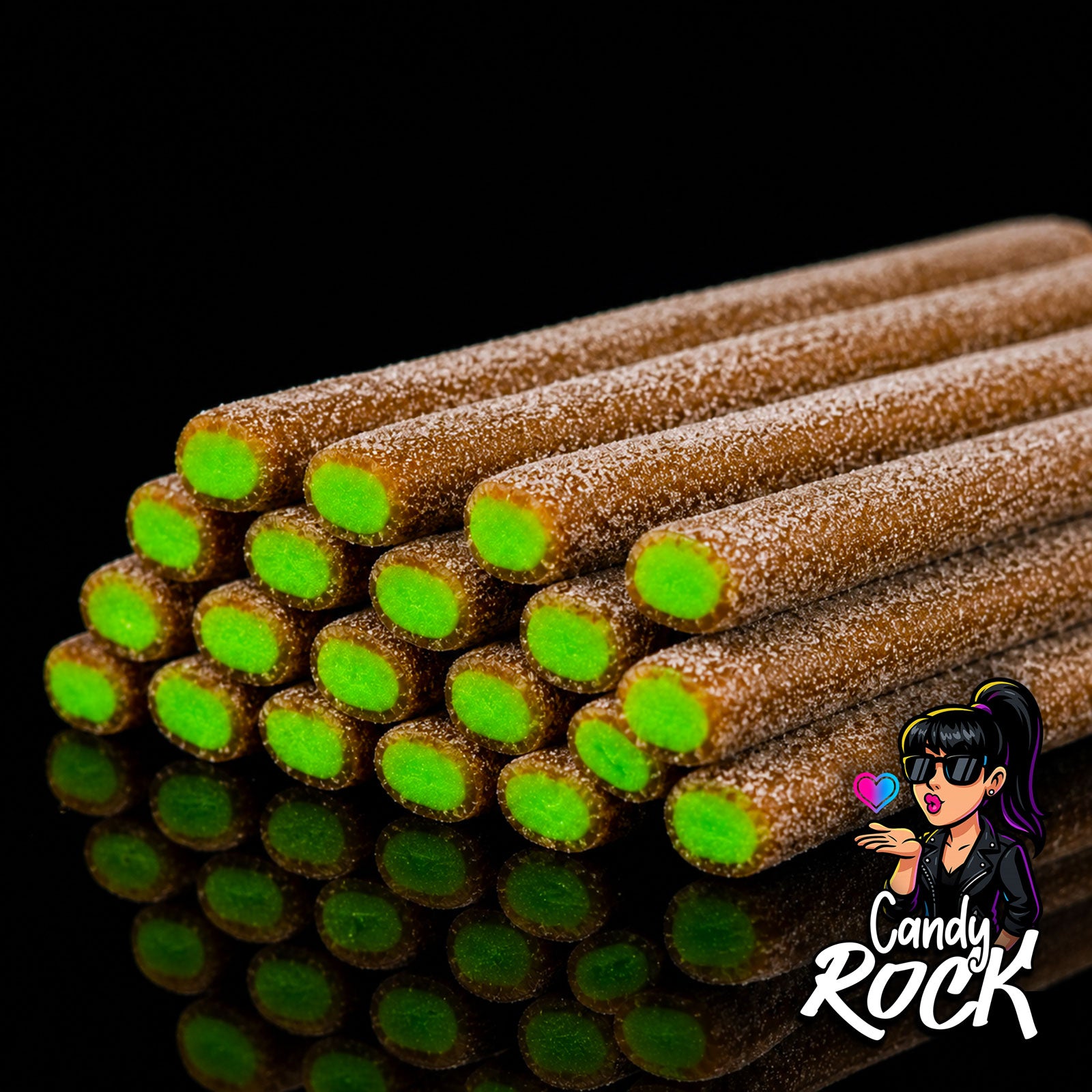 Bonbons Jumbo Sticks Cola Marron Acidulés – Fini