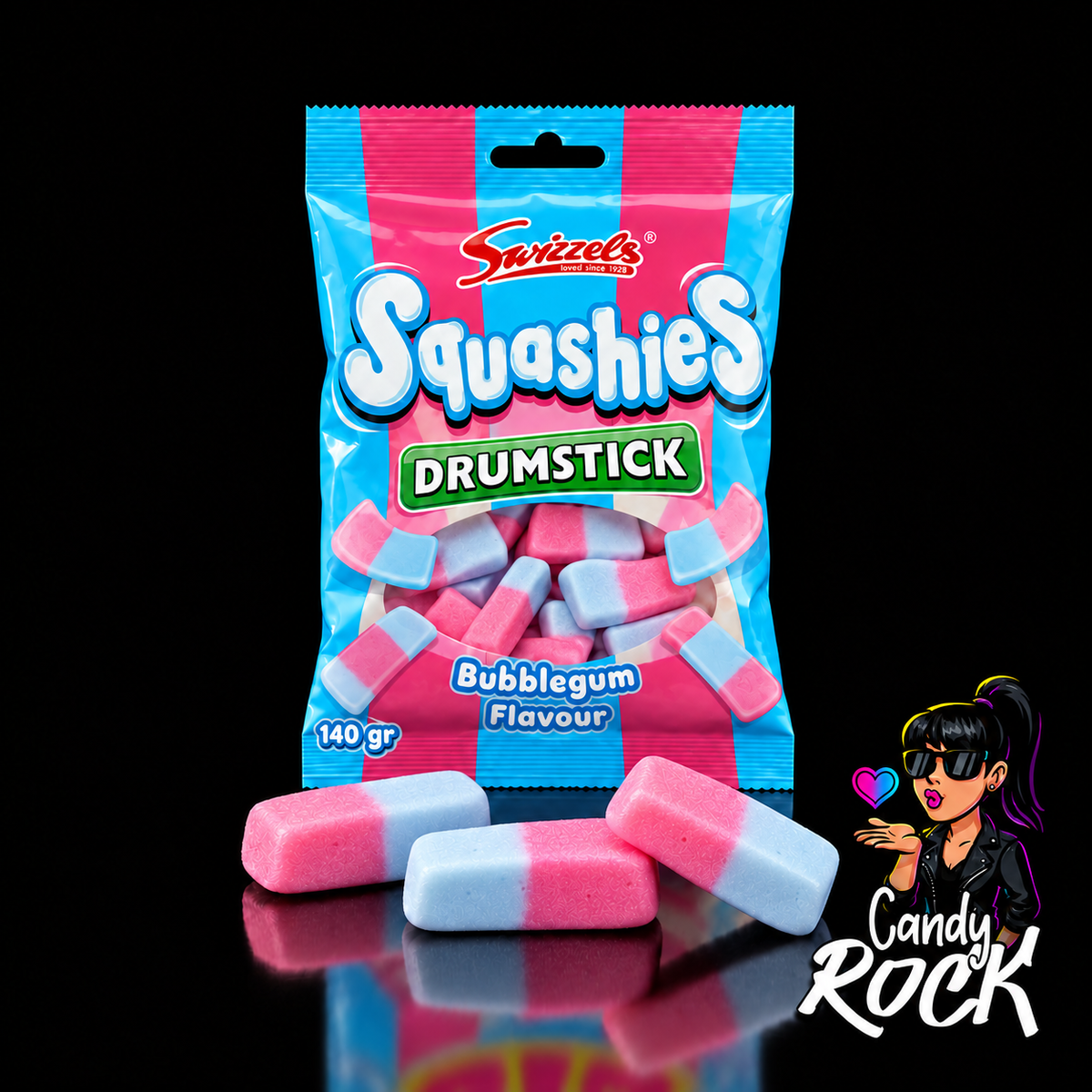 Bonbons Lisses Squashies Bubblegum Swizzels – Bonbons Anglais 140 g