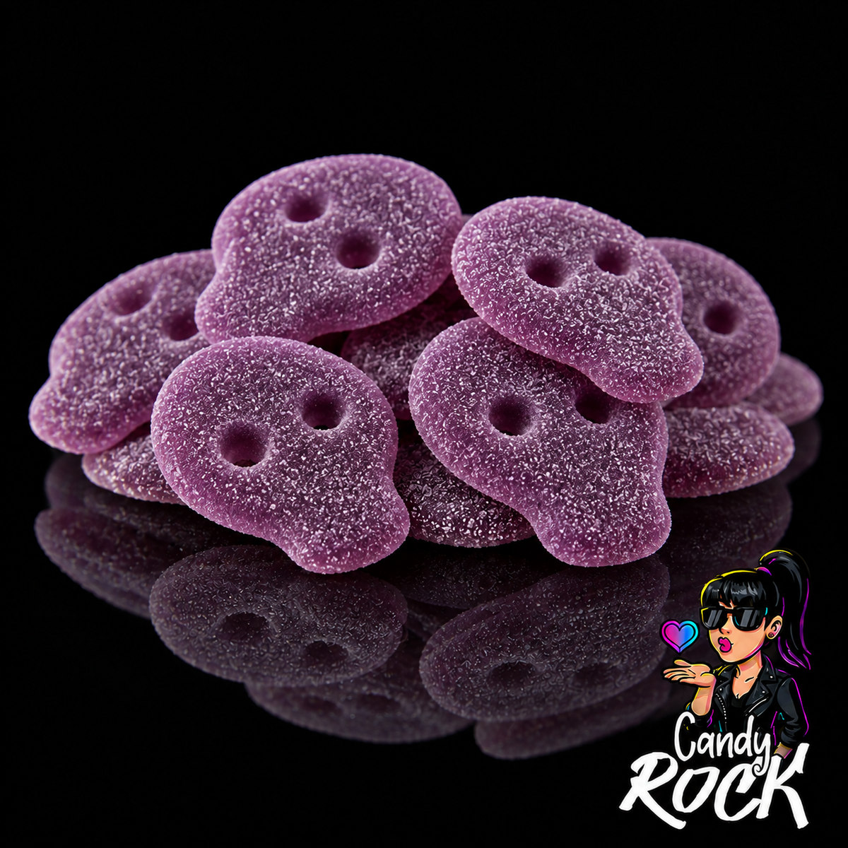 Bonbons Crânes Raisin Acidulés – Bonbons Suédois Vegan - SGAB