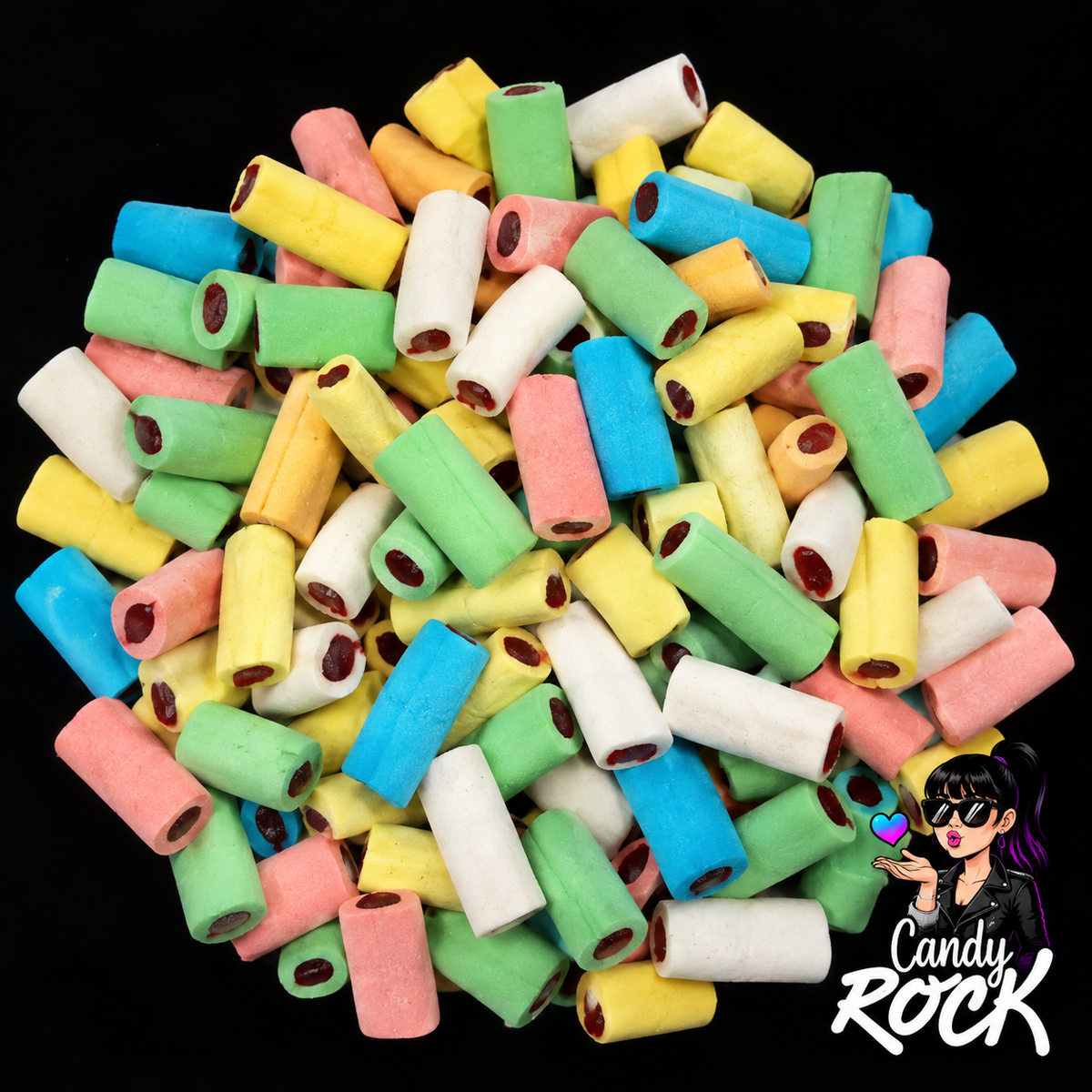 Bonbons Mini Câbles Mix Fraise Lisses – Dulceplus