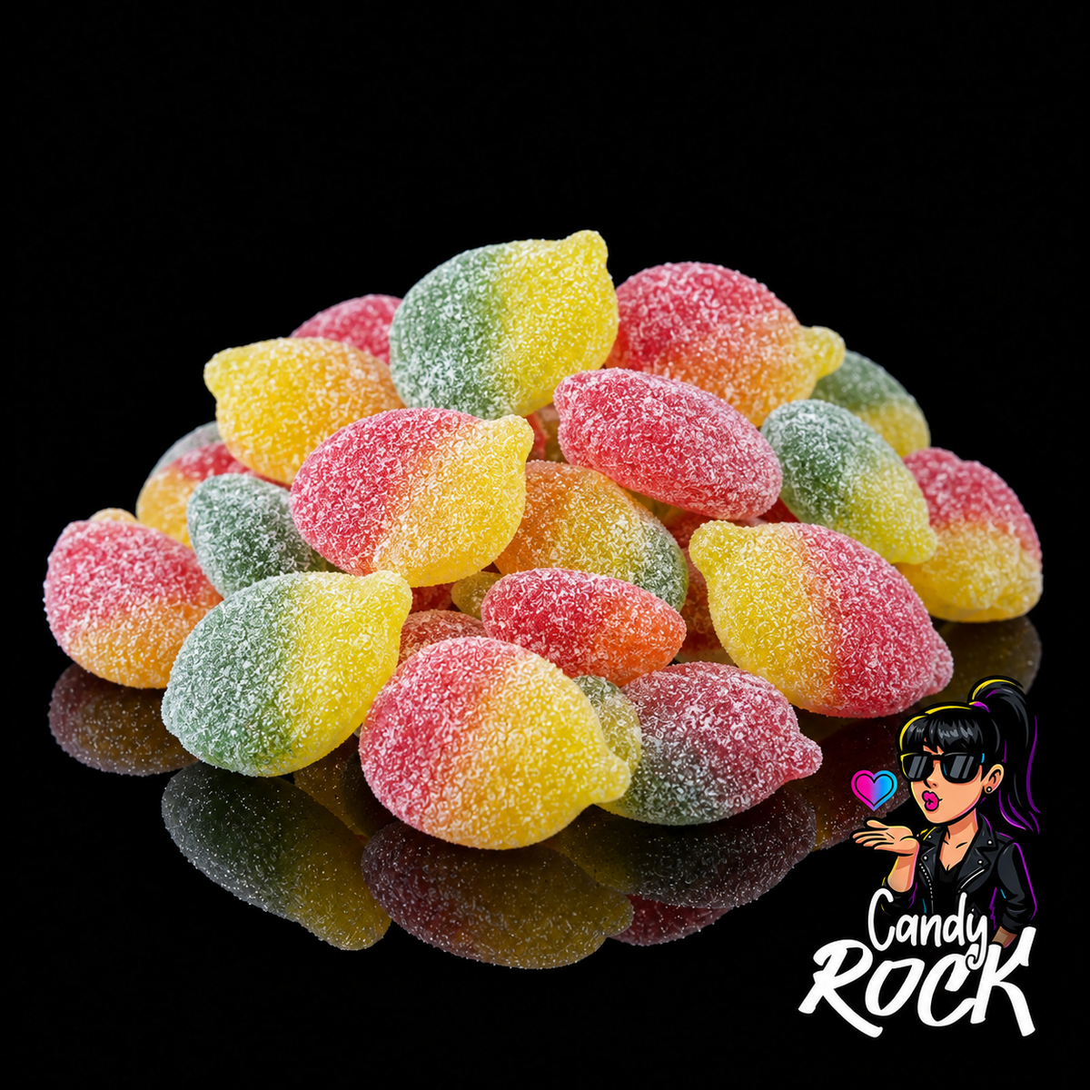 Bonbons Pommes Fizzy Acidulées Multicolores – Frisia