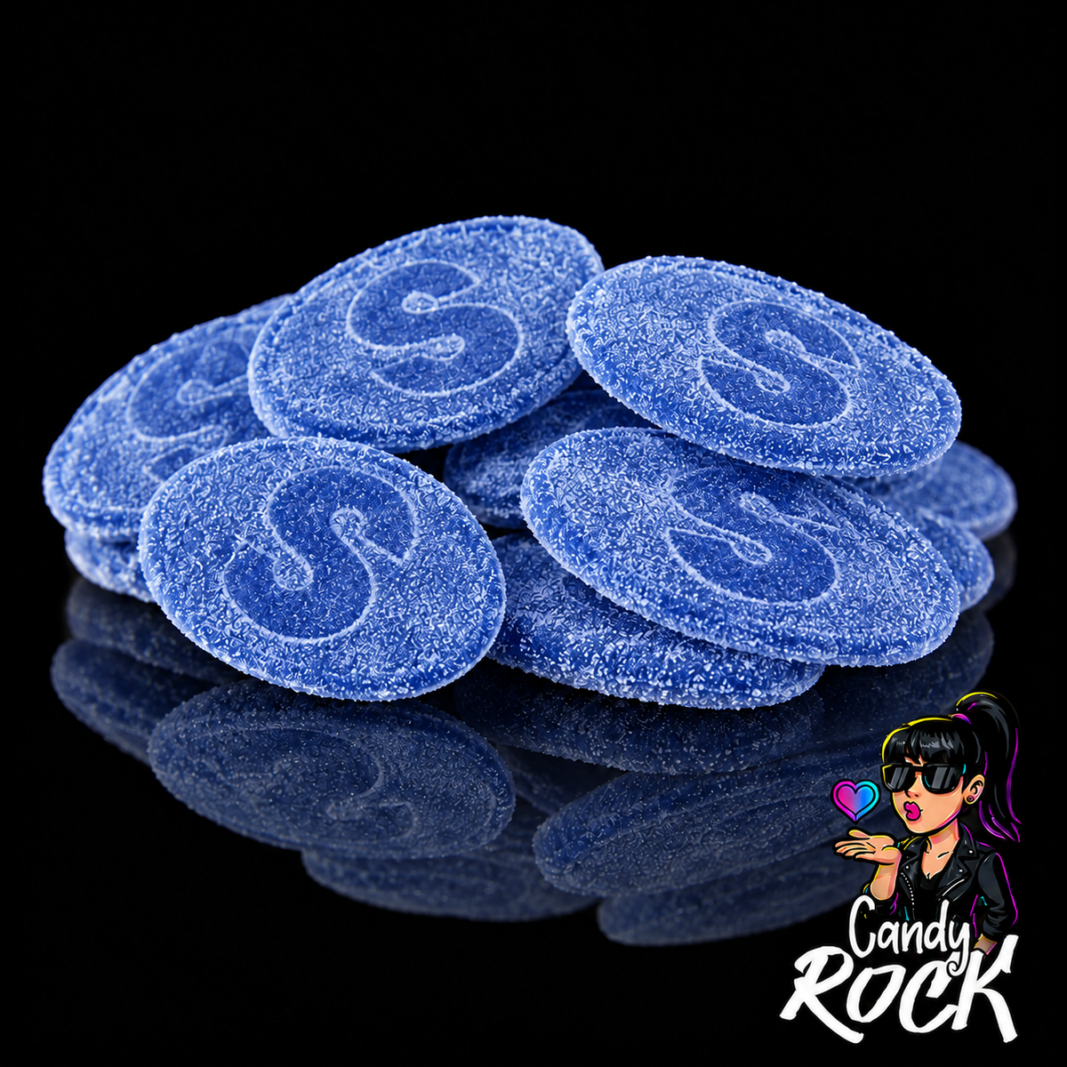 Bonbons S-Märke Framboise Bleue Acidulés – Bonbons Suédois Vegan