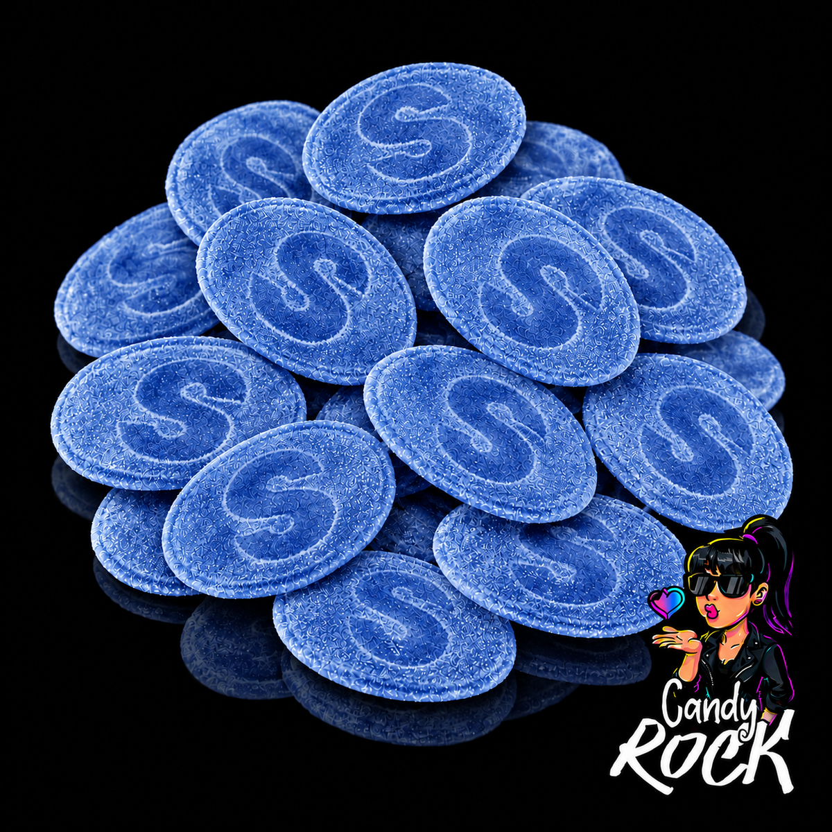 Bonbons S-Märke Framboise Bleue Acidulés – Bonbons Suédois Vegan