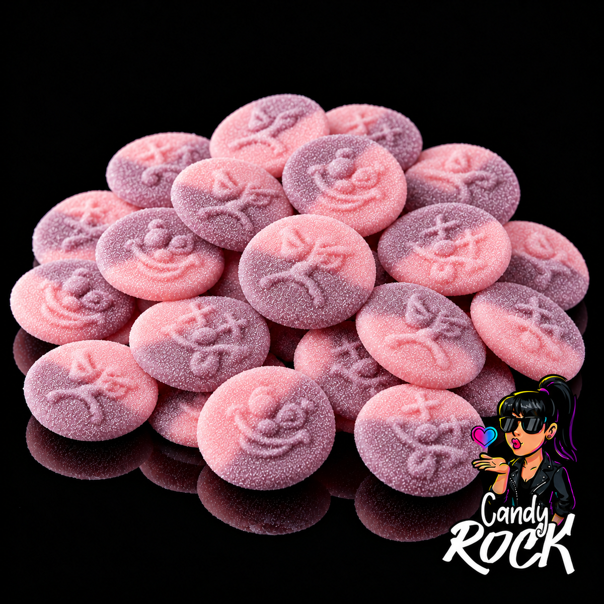Bonbons Smiley Acidulés Fraise Cerise – Frisia