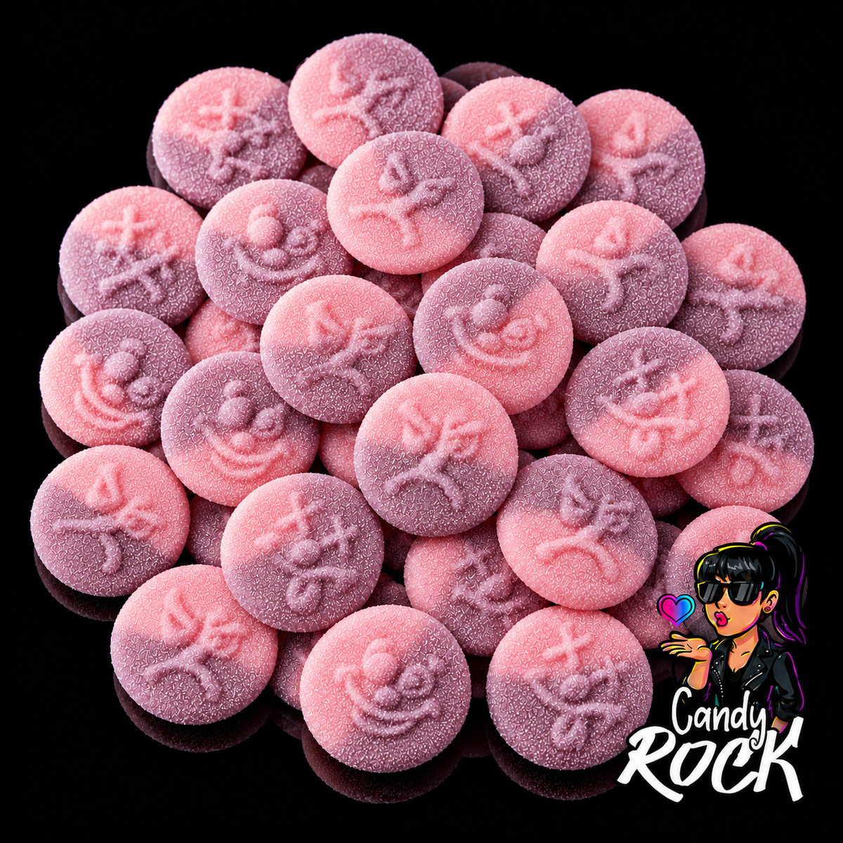 Bonbons Smiley Acidulés Fraise Cerise – Frisia