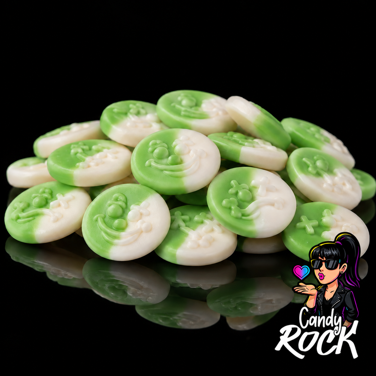 Bonbons Smiley Pomme Lisses Vegan – Frisia