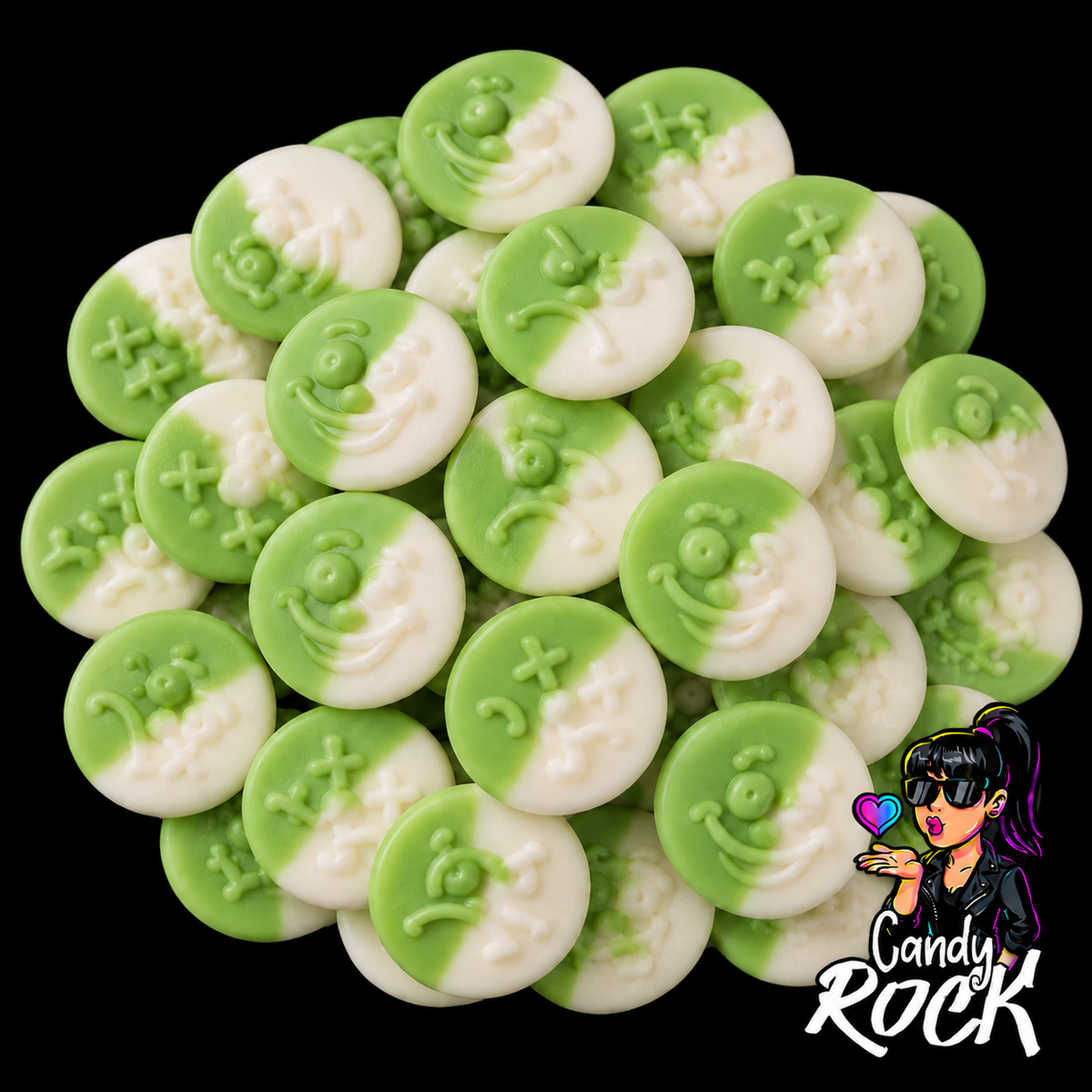 Bonbons Smiley Pomme Lisses Vegan – Frisia