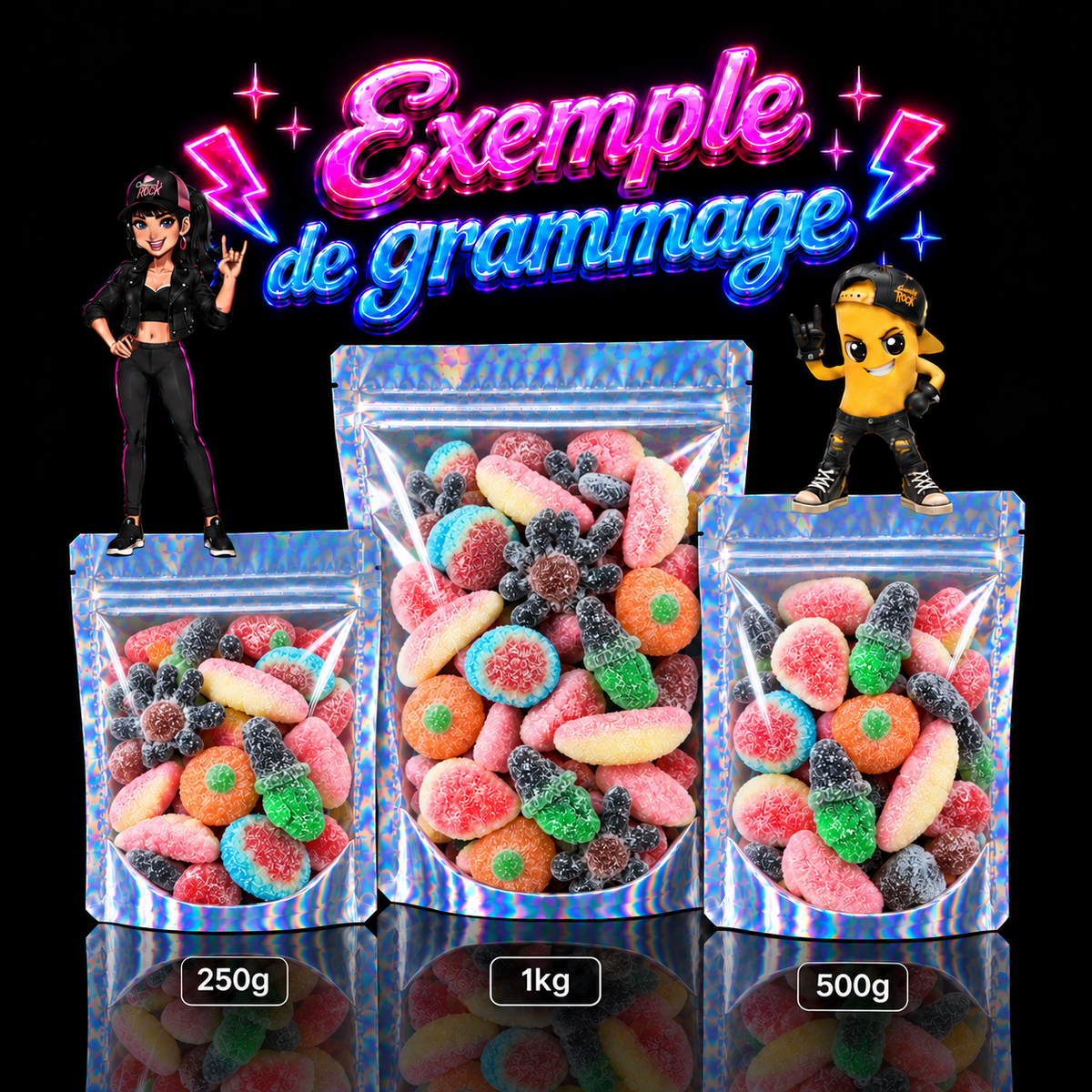 Bonbons Terror Mix Halloween Acidulés Halal – Dulceplus