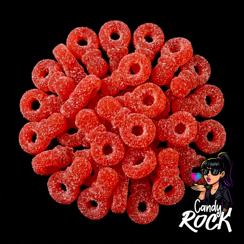 🎸💖 Bonbons qui piquent goût cerise – halal & sans gluten