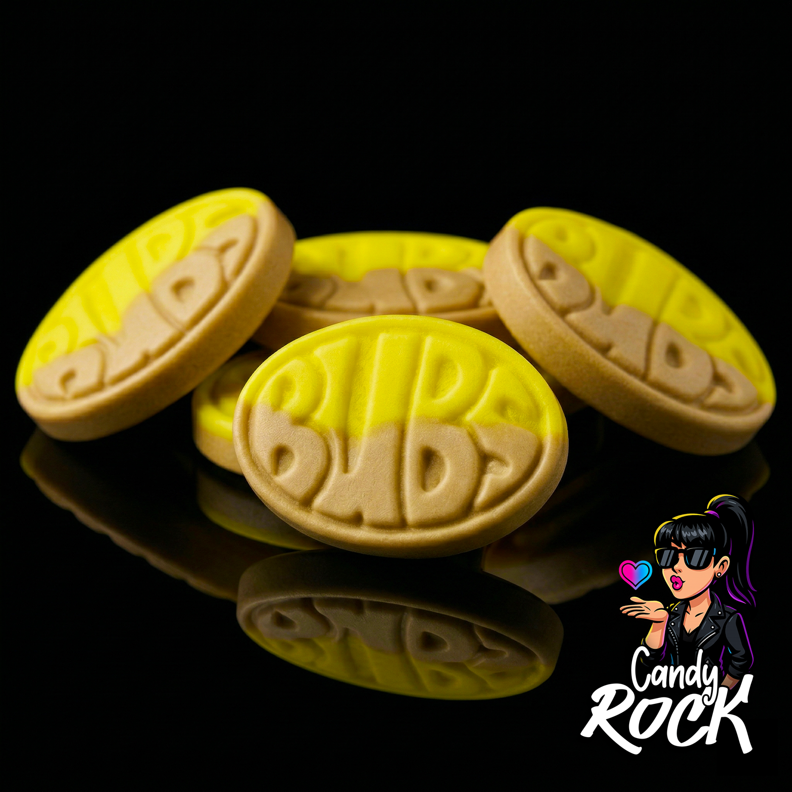 Bonbons vegan suédois Bubs Banane-Toffee Ovales – Bubs