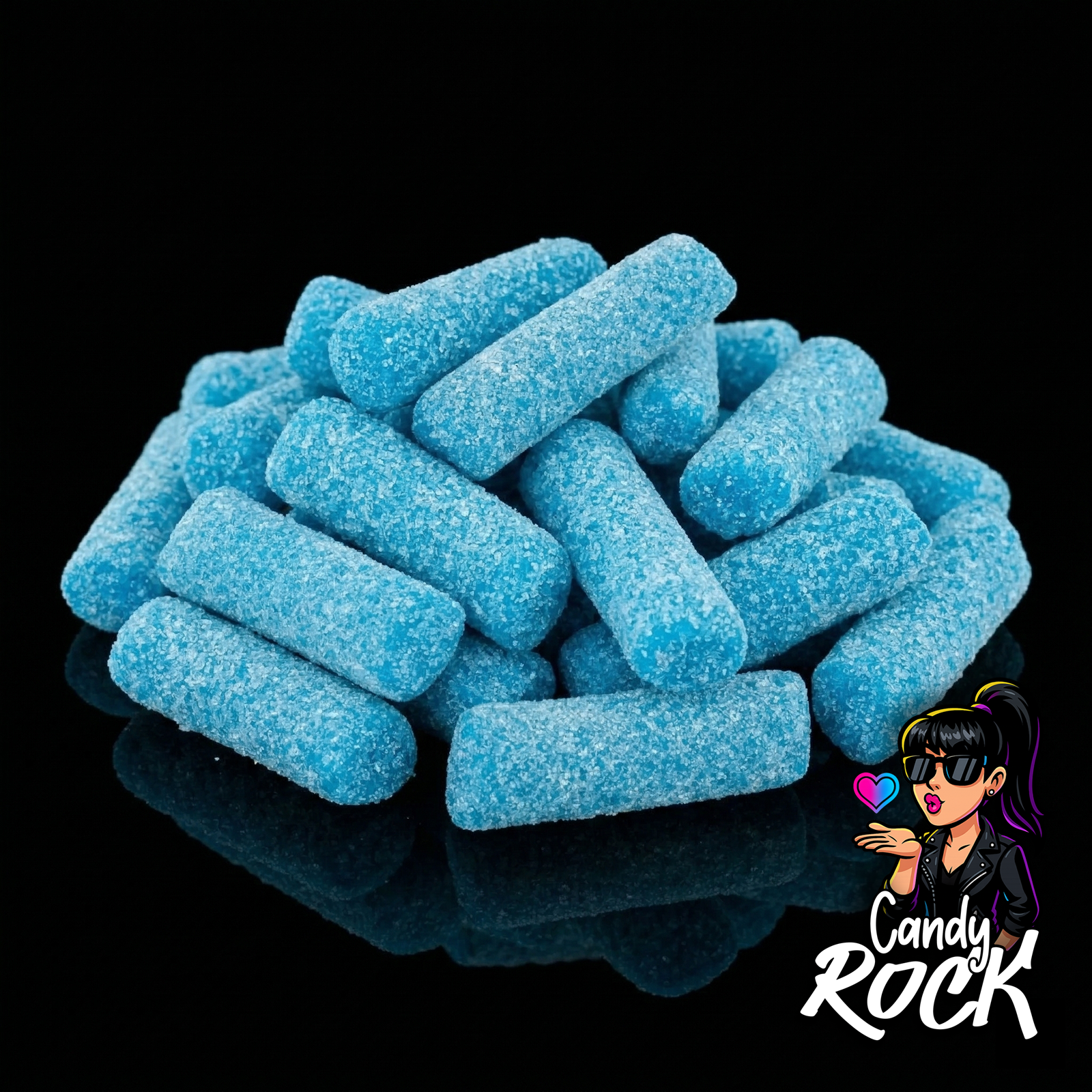 Bonbons acidulés bleus – Hitschies