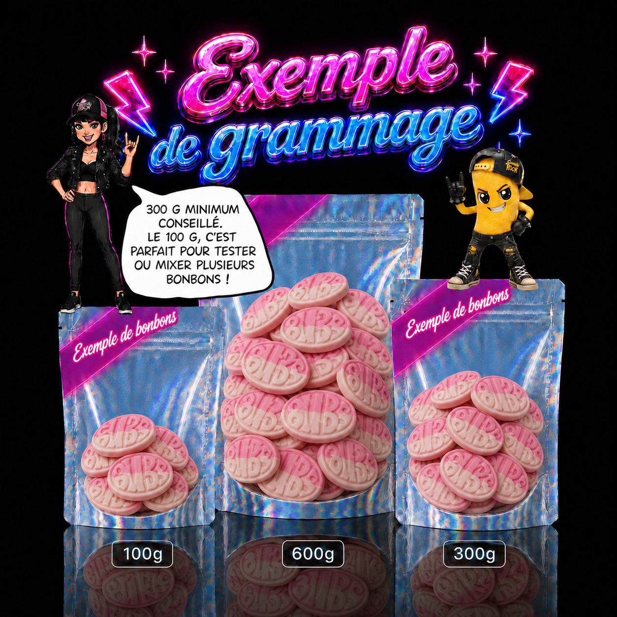 Bonbons vegan suédois Bubs Grenade Ovales – Bubs