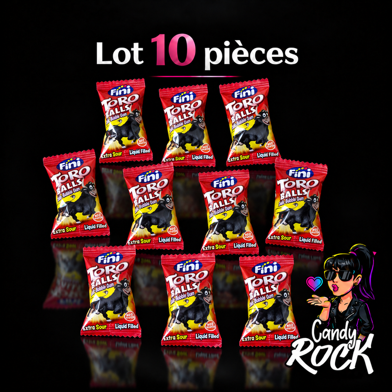 🎸 Chewing-gums Toro Balls : l’explosion acidulée au cœur liquide