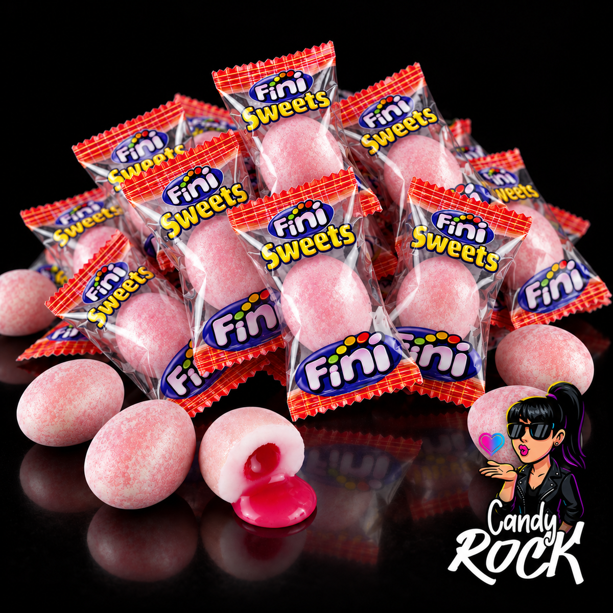 10 Chewing-Gums Panna Fragola Fraise Fourrés – Fini