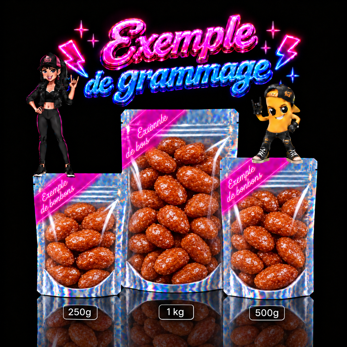 Chouchous Pralinés Artisanaux – Cacahuètes Caramélisées – CandyRock