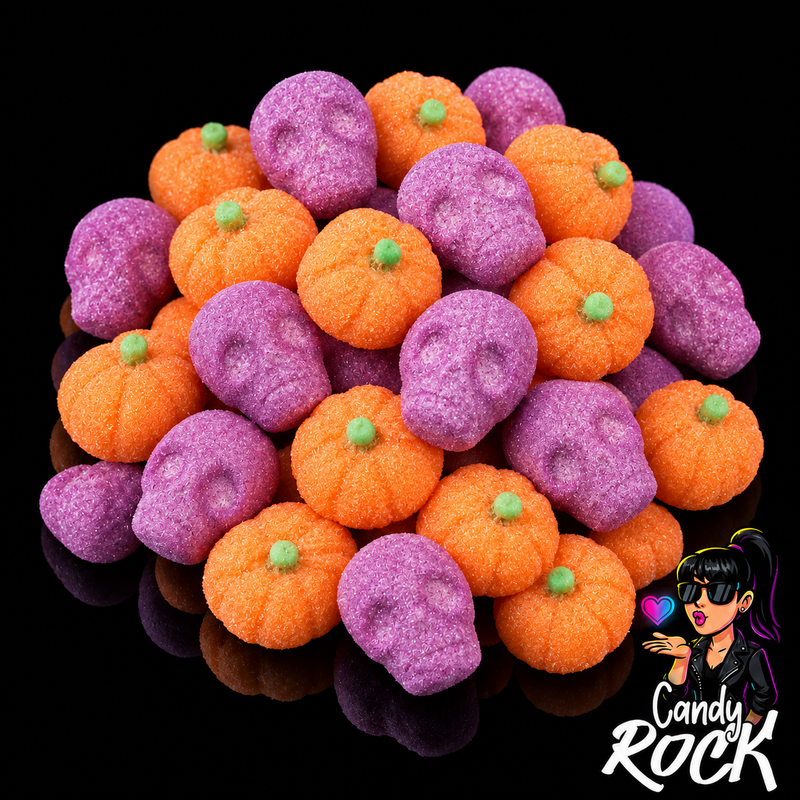 🎸  🎃 Guimauves Halloween Bello Dolce : citrouilles et crânes terriblement gourmands