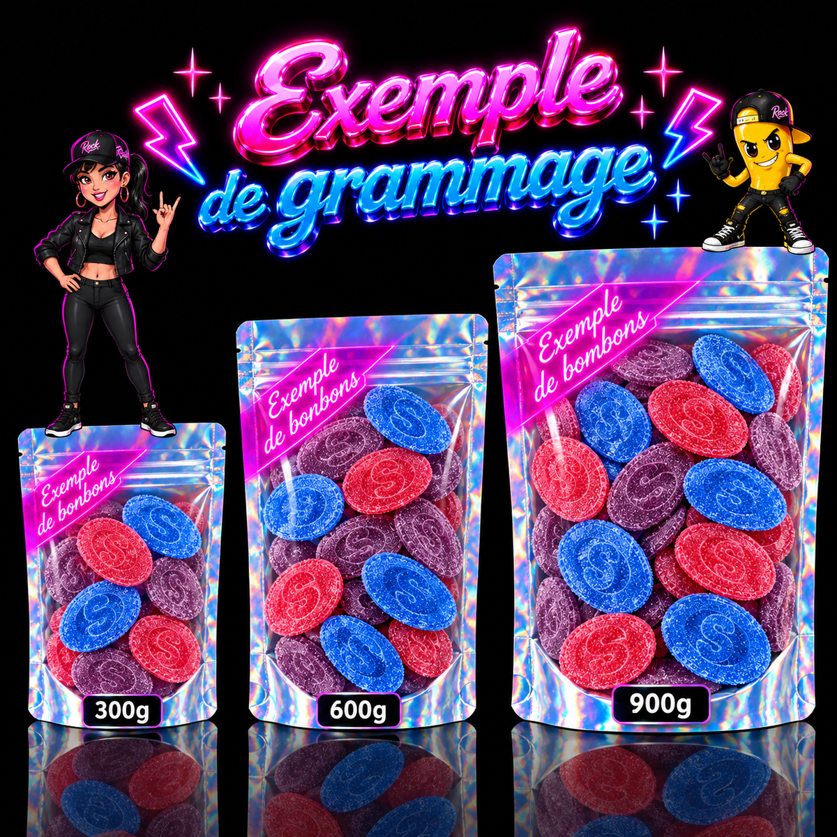 Mélange de bonbons S-Märke – Bonbons suédois vegan acidulés