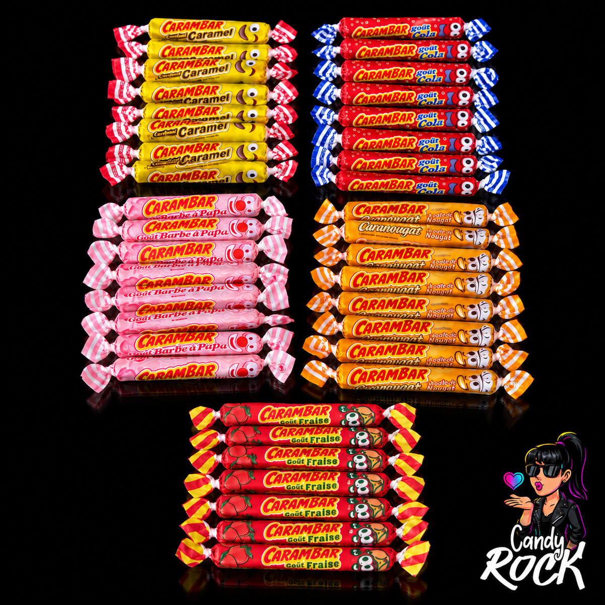 Mix Bonbons Carambar – 5 Goûts – 50 pièces