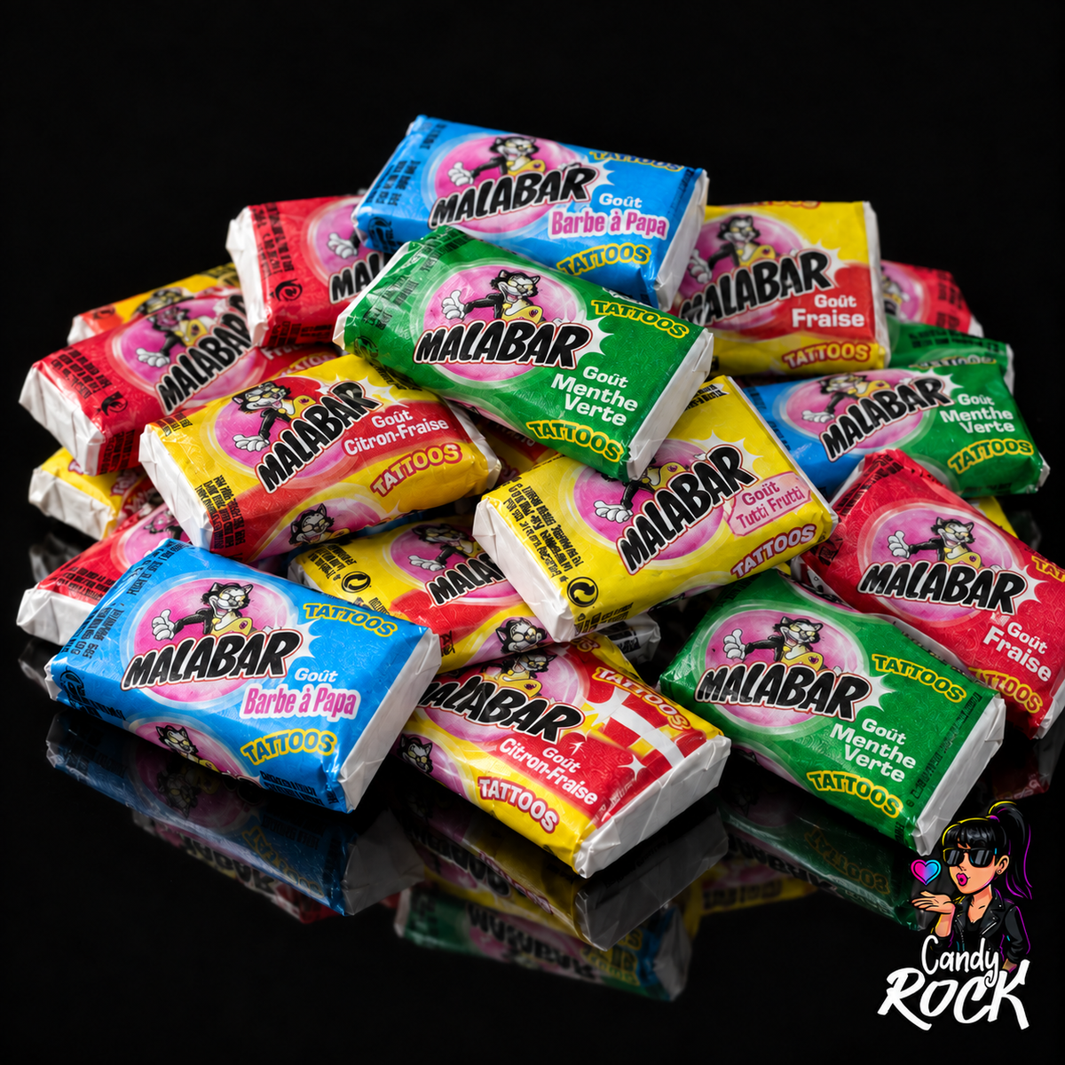 Mix Chewing-Gums Malabar – 6 Goûts – 30 ou 60 pièces