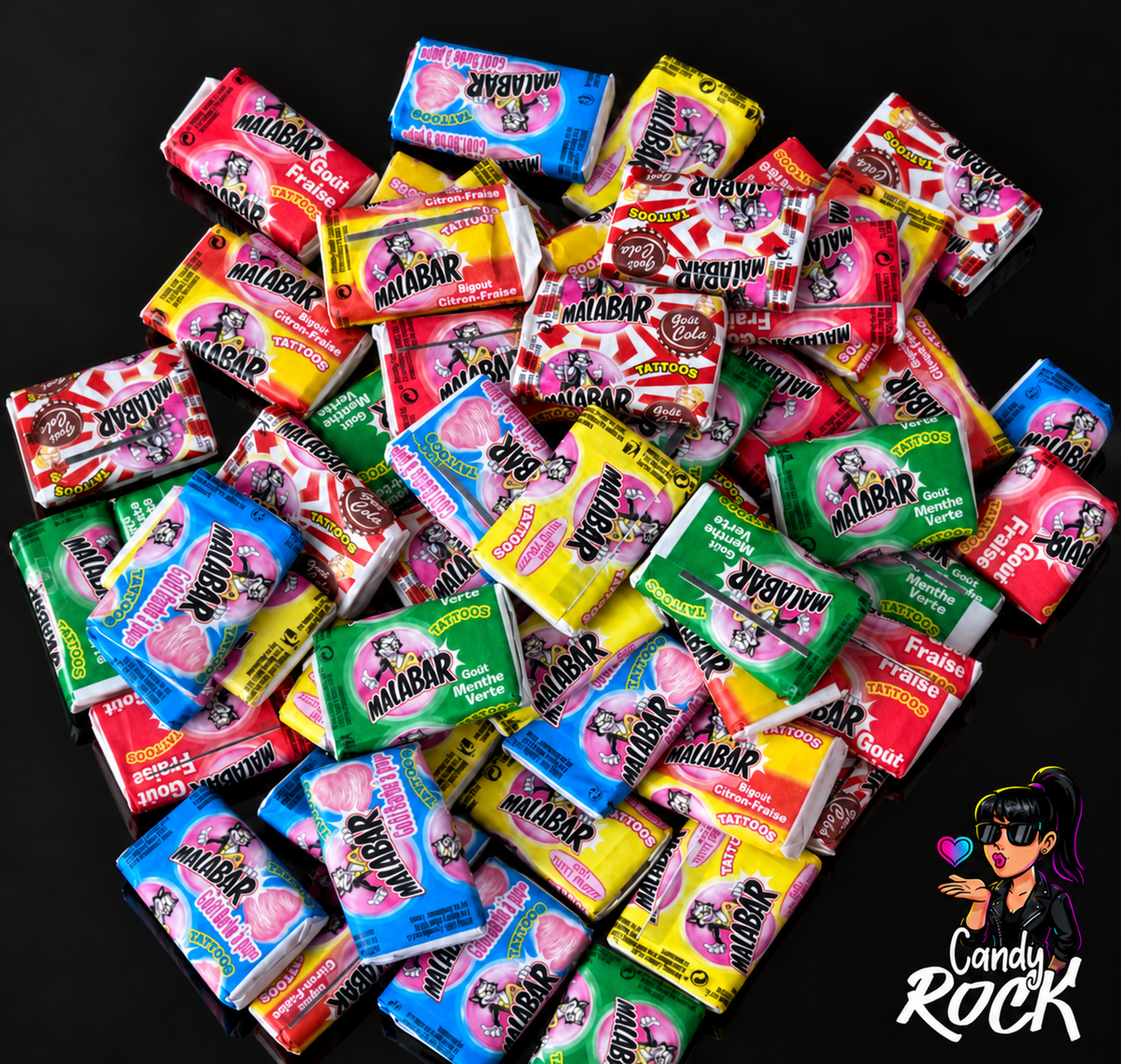 Mix Chewing-Gums Malabar – 6 Goûts – 30 ou 60 pièces